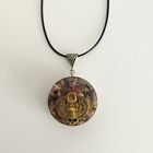 Ciondolo Orgonite Orgone Scarabeo collana amuleto protezione antico Egitto