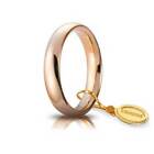 Fede Nuziale Unoaerre Comoda 4 mm Oro Rosa 18 kt