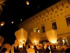 10 Lanterne Cinesi Volanti Bianche Festa matrimonio