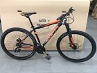 BICI 29 MTB 21 VELOCITÀ ALLUMINIO FORCELLA AMMORTIZZATA NERO ARANCIO H48