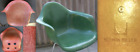 2 EAMES SALMON ZENITH 3 dots Fiberglass + Parchment Green HERMAN MILLER CHAIR