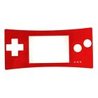 GAME BOY GBM MICRO SHELL CASE COVER FRONT FACEPLATE color red GAMEBOY