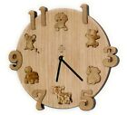 Orologio in legno da parete bambini