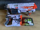 Nerf Vortex Revonix 360 Blaster & Diatron Pump Action Blasters Bundle & Discs