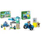 LEGO 10959 DUPLO Stazione Di Polizia ed Elicottero Giocattolo, Set per Bambini d