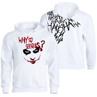 Felpa Personalizzata joker - why so serious? - bianco