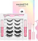 Ciglia Magnetiche, Ciglia Finte Magnetiche Con 2 Tubi Di Eyeliner Magnetico, Cig