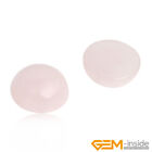 Pink Rose Quartz Natural Gemstone CAB Cabochon Beads For Jewelry Making 5 Pcs UK