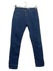 PLEASE Damen Jeans S blau Knopfleiste Modell P78