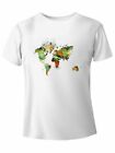 Cartina del mondo t-shirt