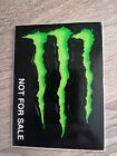 Adesivi Monster Energy Original 8x11 sfondo Nero per Auto, Moto, Bici e Altro
