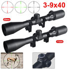 3-9x40EG Hunting Riflescope Optical Sight Air Guns Rifle Scope Fit 11/20mm Rail