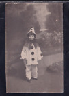 Cartolina Fotografica Bambino Costume di Carnevale D Epoca Pierrot KK4494