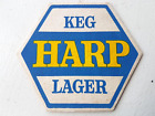 Vintage HARP - Keg Lager  ... Cat No 37 Beer mat / Coaster