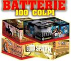 Batteria 100 colpi 20mm spettacolo pirotecnico fuochi capodanno