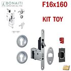 KIT SERRATURA EASY GANCIO PER PORTA SCORREVOLE SCRIGNO BONAITI G500 Front 16x160