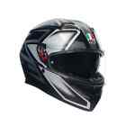 Casco AGV Integrale Doppia Visiera K3 COMPOUND BLACK/GREY Taglia s