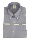 BROOKS BROTHER S -  MILANO - collo Button Down in popeline quadretti Azz./Bianco