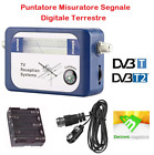 PUNTATORE MISURATORE DI CAMPO SEGNALE ANTENNA DIGITALE TERRESTRE FINDER DVB-T