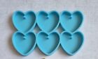 6 Hole Heart Charm Mold For Crafts Resin Keyrings