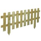 Staccionata in legno vampiro 120xh45cm esterno arredo giardino steccato