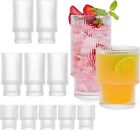 SET 12 BICCHIERI VETRO RIGATO 6 210 ML E 6 350 ML LAVASTOVIGLIE SERVIZIO DESIGN