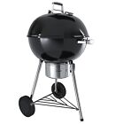 Barbecue 57 cm tondo BBQ grill rotondo carbone carbonella coperchio termometro