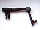 Antica CHIAVE DOPPIA CASSAFORTE antique safe key