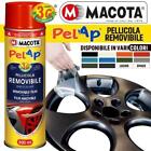 VERNICE PELLICOLA RIMOVIBILE PELAP MACOTA SPRAY 500ML TUNING AUTO CERCHI COLORE