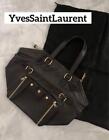 YVES SAINT LAURENT YSL Downtown Borsa a tracolla in pelle nera Borsa elegante