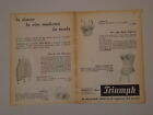 advertising Pubblicità 1958 TRIUMPH GUEPIERE/REGGISENO UNDINA/BUSTINO