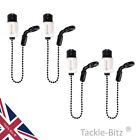 4 Pro Ace White Bobbins Bite Indicators Short 13cm Chain For Fishing Bite Alarms