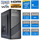 PC FISSO COMPUTER DESKTOP i3-3220 RAM 8GB SSD 240GB DVD WIN 11 OFFICE 2021