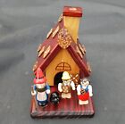 Vintage Retro Erzgebirge Incense Smoker House German Christmas Hand Painted