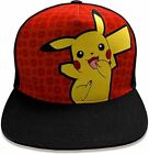 Cappellino con Tesa Pokémon Pikachu - Snapback - colore: Nero, Rosso, Giallo ...