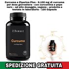 Curcuma e Piperina Plus - 6.100 mg di curcuma per dose giornaliera-con Pepe Nero