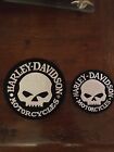 2 TOPPE PATCH RICAMATA  HARLEY DAVIDSON SKULL