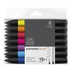 Brushmarker Promarker Pantone Tria Pennarello Winsor 12+1 Blender Set 1 Vibranti