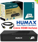 DECODER RICEVITORE SATELLITARE TIVUSAT HD HUMAX Tivumax HD3801S2 CON TESSERA