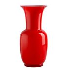 Venini, Opalino, Vaso Rosso 36cm, Cristallo-Vetro