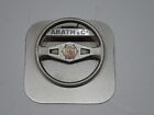 ABARTH & C. FERMACARTE A MOLLA IN METALLO BADGE