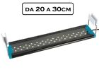 PLAFONIERA LED LUCE BIANCA BLU LAMPADA PER ACQUARIO BARRA DA 20 A 30cm SLIM -D53