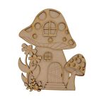 MDF Wooden FAIRY DOOR decorate your own pixie hobbit Double Toadstool Door