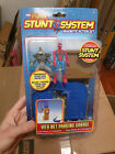 action figure spiderman Stunt System web net parking garage con rhino catapulta