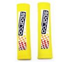 COPPIA CUSCINETTI SPARCO COPRI CINTURE GIALLO COPRICINTURA RACING AUTO