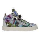 GIUSEPPE ZANOTTI High Top Sneakers Floral Leather Trainers EU38 UK5 NEW RRP550