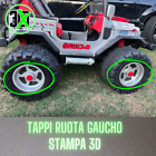 4 pezzi Tappi Ruote Gaucho Peg Perego 12 v