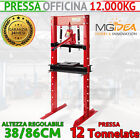 PRESSA BANCO PRESSATRICE IDRAULICA STRETTOIA OFFICINA 12T MORSA CUSCINETTO METAL