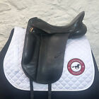 17.5" Albion SLK Dressage Saddle, Black - MEDIUM