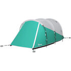 Outsunny Tenda da Campeggio 2-4 Posti a Tunnel con Borsa di Trasporto Verde